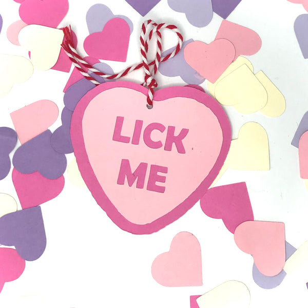 Naughty Candy Heart Valentines / Naughty Candy Heart Gift Tags