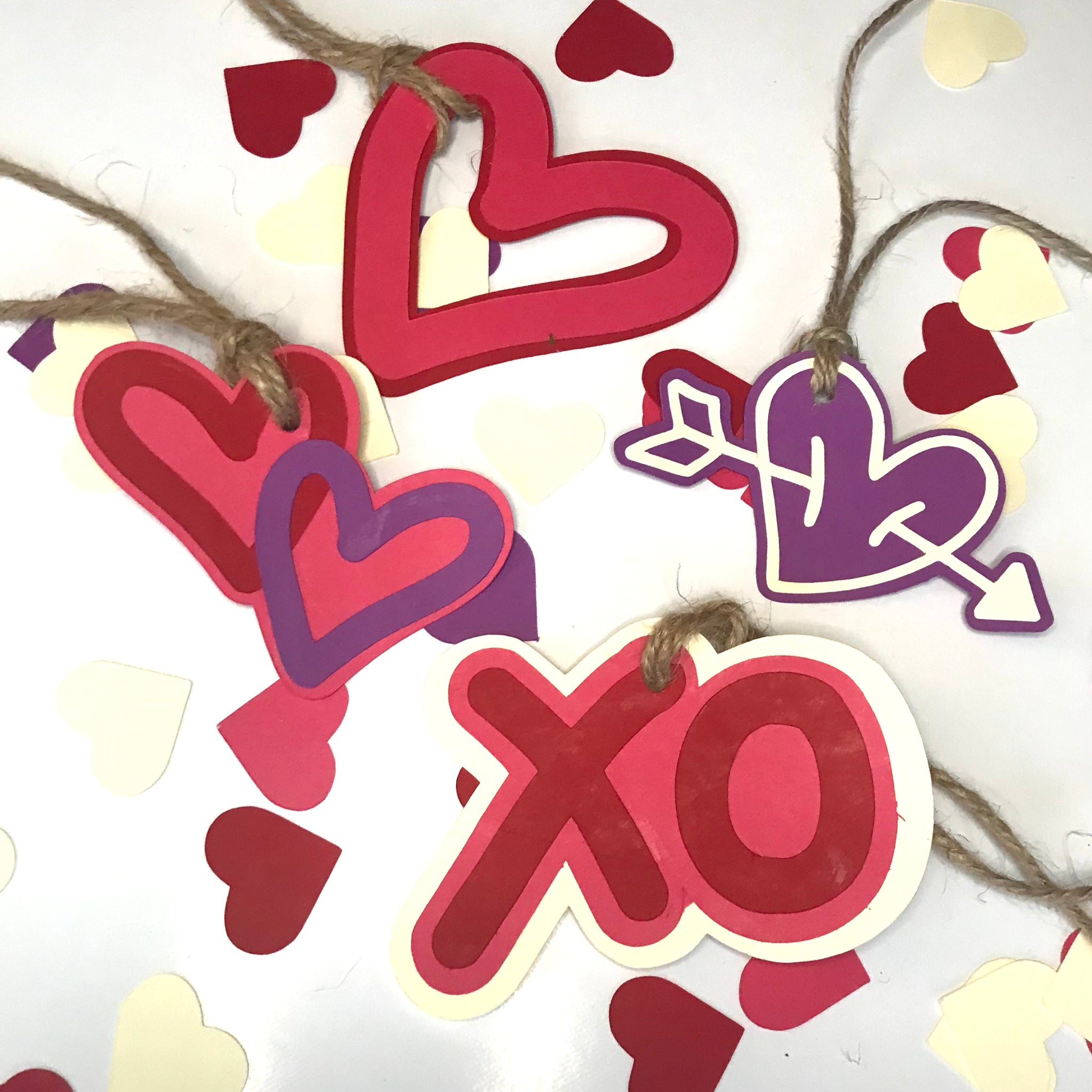 Hearts & Xo Valentines /  Gift Tags