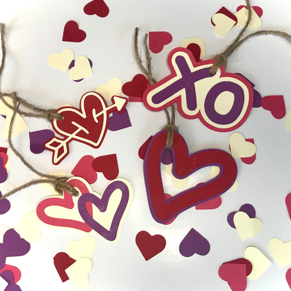Hearts & Xo Valentines /  Gift Tags